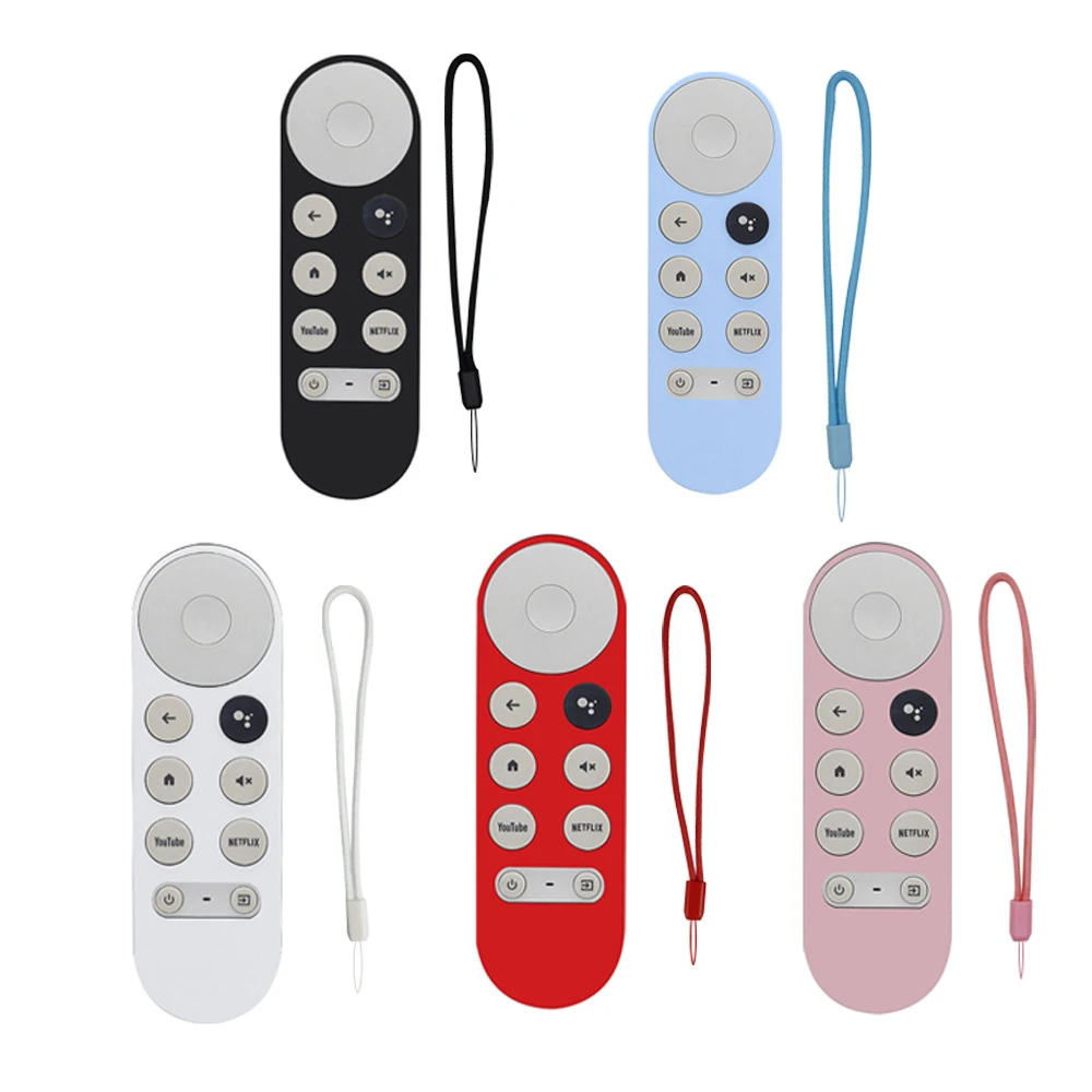

​Soft Silicone Case For Google TV 2020 Voice Remote Control For Chromecast Remote Control Protective Cover Protective Shell