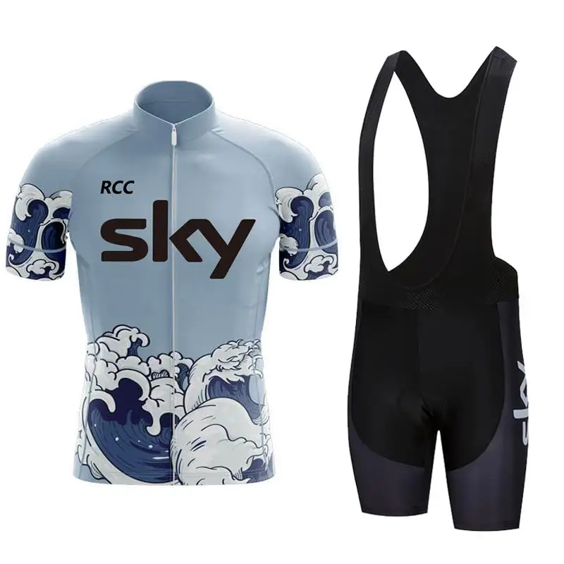 Мужской Комплект Велосипедного Трикотажа Rcc Sky 2024 Летняя Дышащая Одежда С