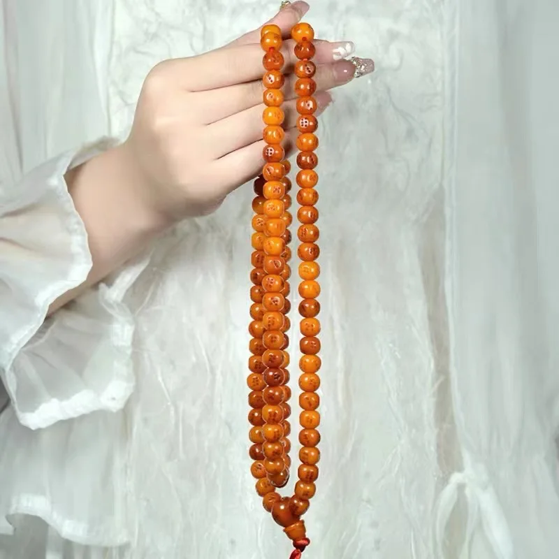 Тибетский бык квадратный тип маслянистый 108 шт. кубические бусины сито браслет из