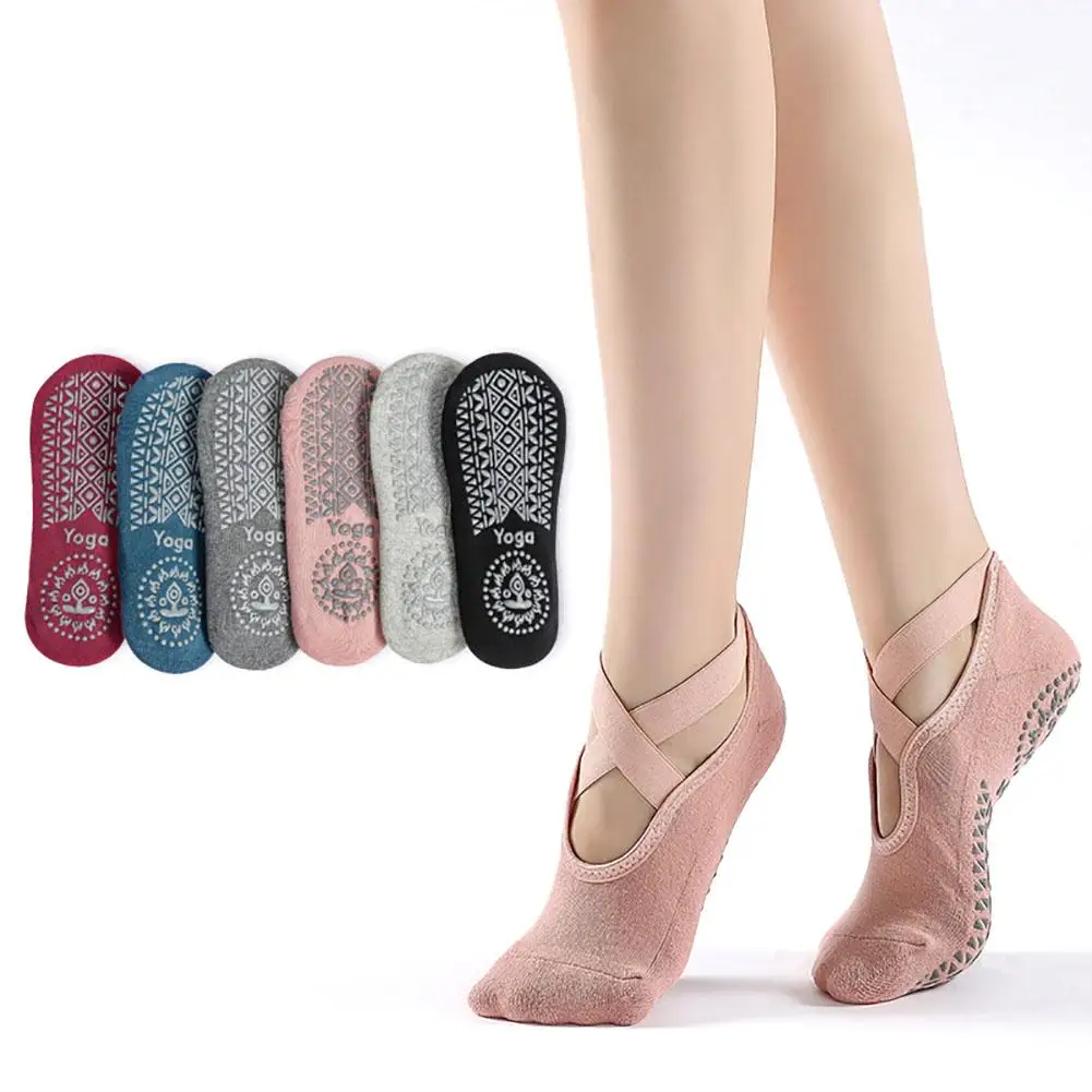 

1 Pair Women Sports Yoga Socks Breathable Wear-resistant Non-slip Professional Ballet Dance Socks