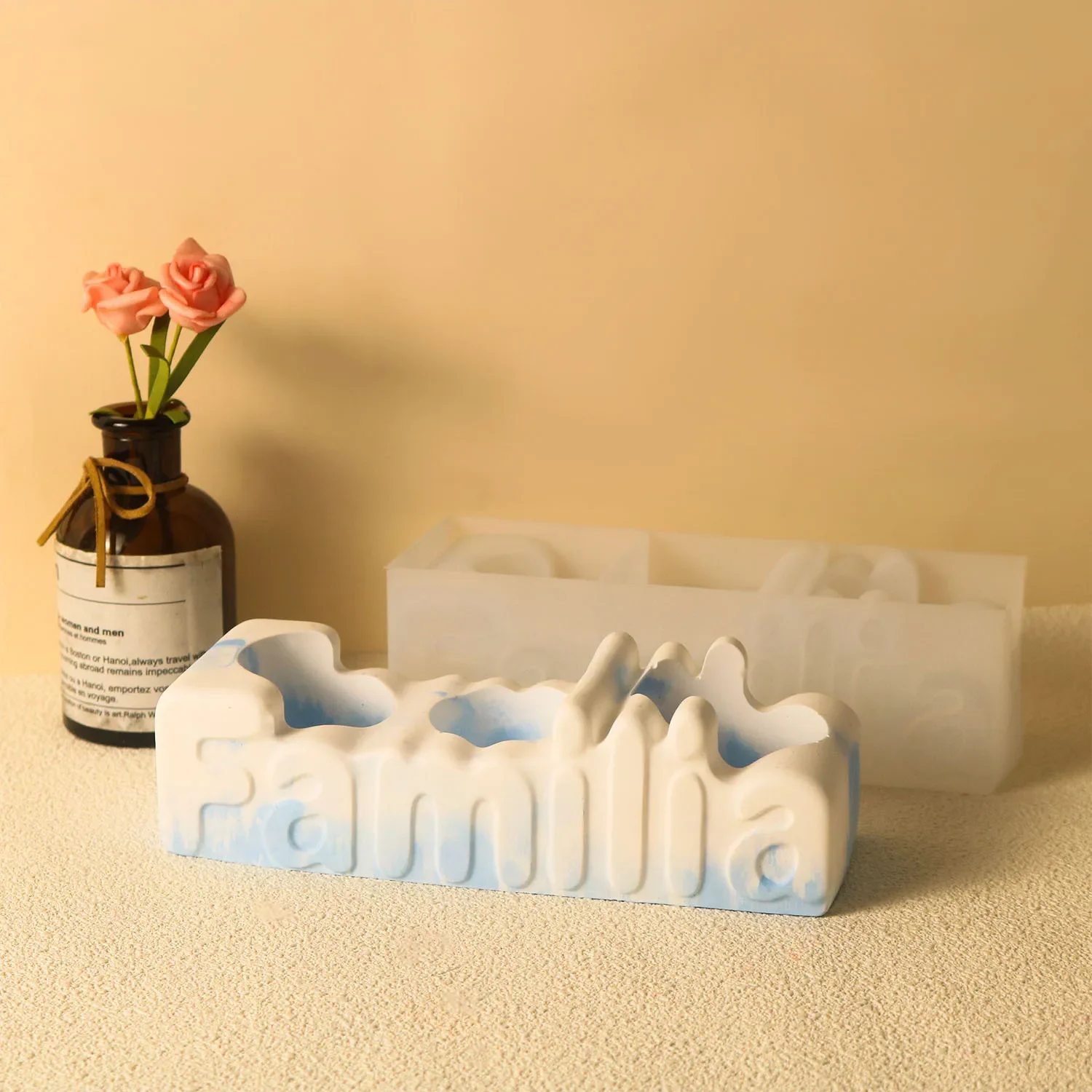 3D Цилиндрическая Свеча зеркальная форма для воска сделай сам кристалл