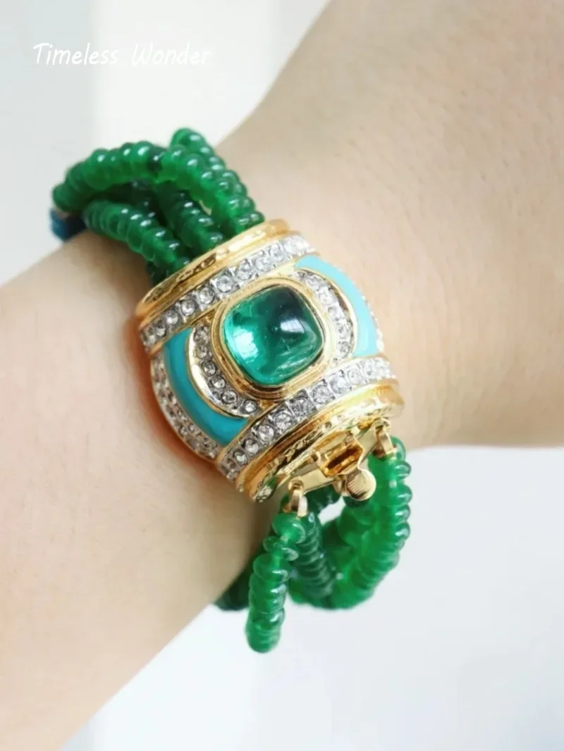 Невероятно Модный женский браслет с геометрическим камнем из циркония