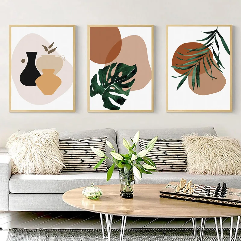 Минималистский геометрический художественный декор стен аниме-плакат