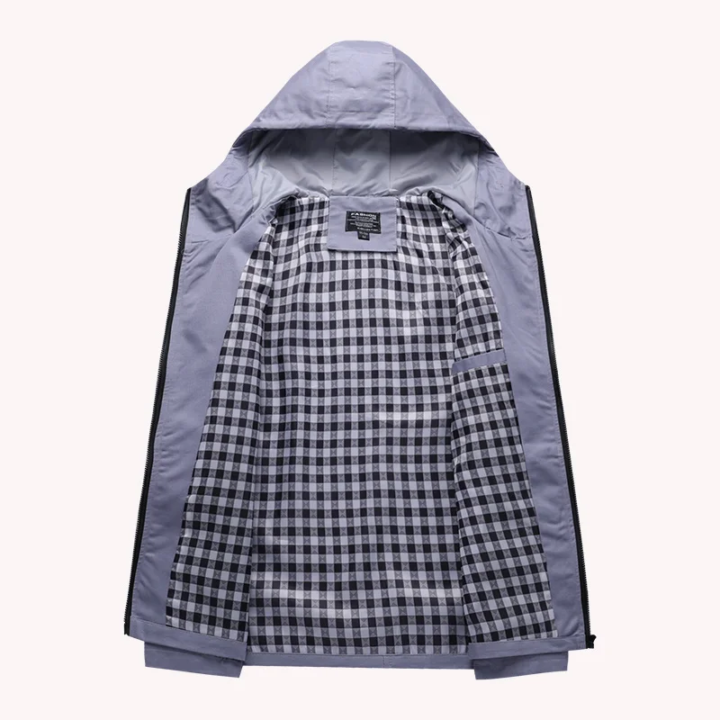 Куртка Мужская одежда Верхняя Весна и осень Корейская мода Куртка-карго Капюшон