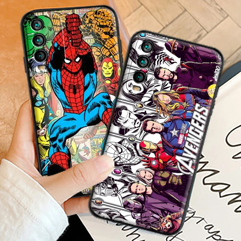

Marvel Anime America Phone Cases For Xiaomi Redmi 9AT 9 9T 9A 9C Redmi Note 9 9 Pro 9S 9 Pro 5G Soft TPU Coque Funda Back Cover