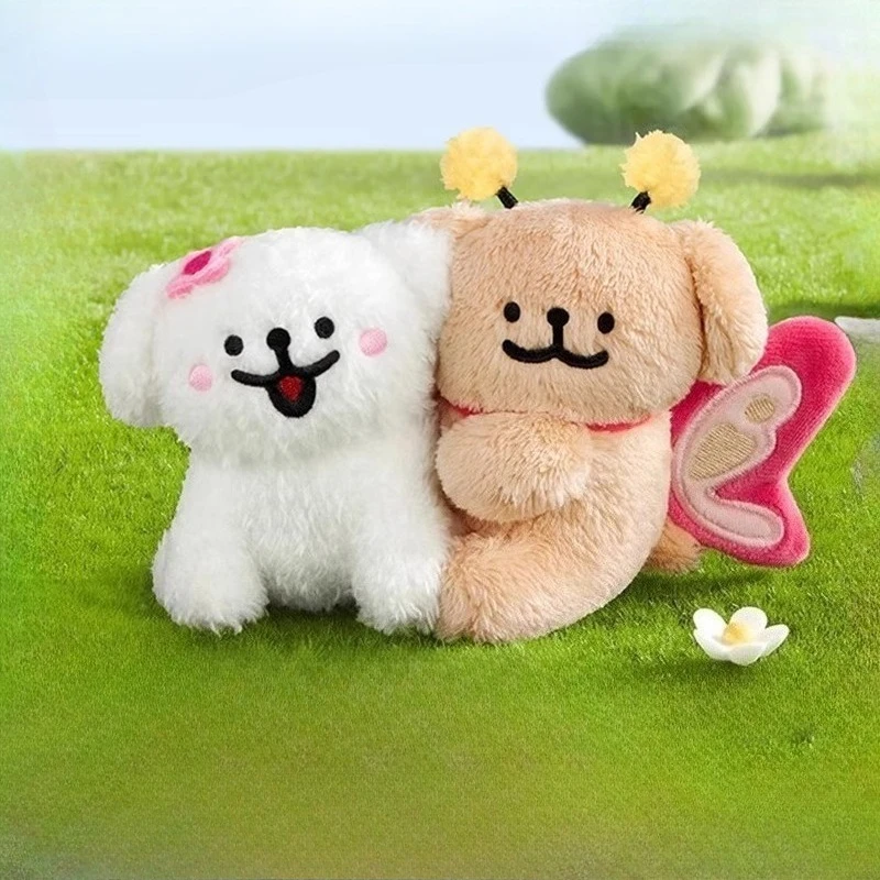 Фото 10 см линия щенок плюшевая кукла Hapiness Go Go милая кавайная плюшевая кукла новая подвеска украшения коллекция настольный дисплей подарочная игрушка №3