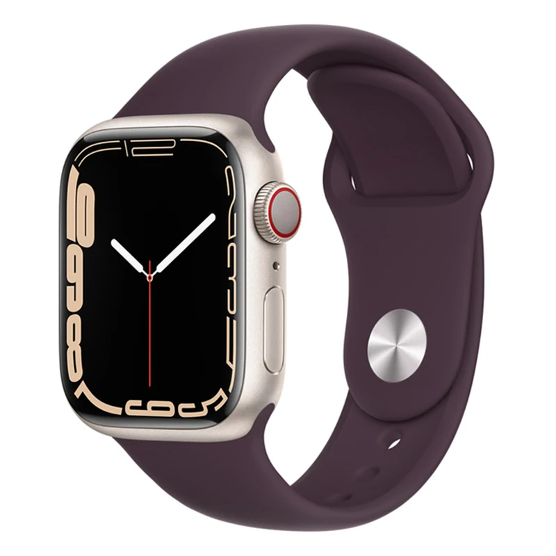 Silicone Strap For Apple Watch Bracelet 44mm 45mm 40mm 41mm iWatch 38mm 42Mm Watchband Correa Apple watch Series 3 4 5 6 SE 7