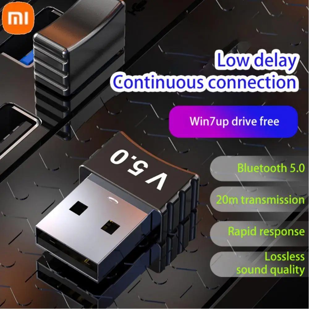 

Xiaomi USB Bluetooth Adapter Transmitter Bluetooth Receiver Audio Bluetooth Dongle Wireless USB Adapter For Computer PC Laptop