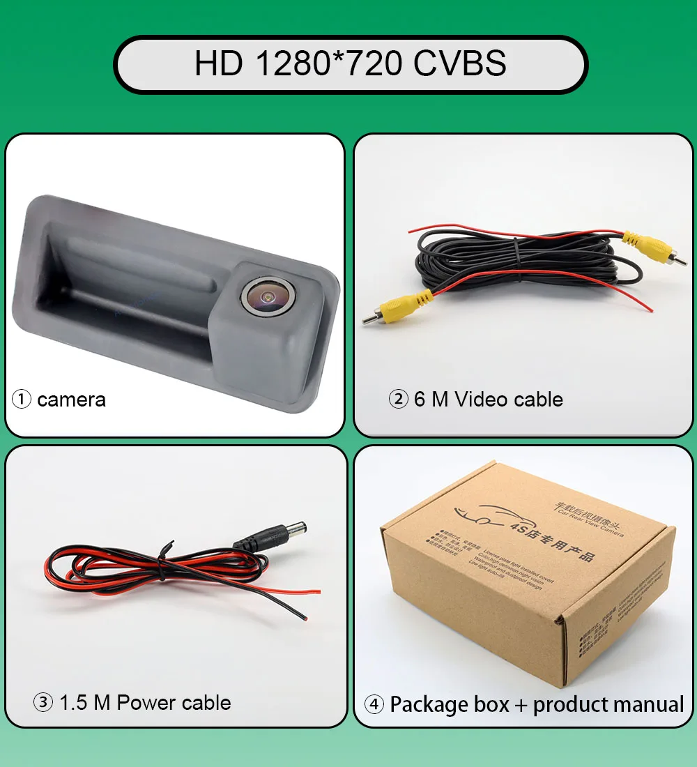 

Для Ford C Max C-MAX MK1 MK2 2004 ~ 2018 Kuga MK1 Mondeo BA7 хэтчбек MK4 2008 ~ 2012 AHD 1080P 170 ° Камера заднего вида с ручкой багажника