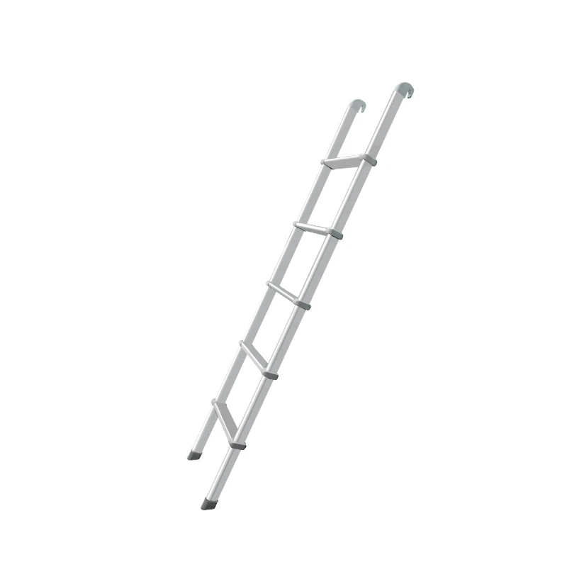 High Tensile Aluminium Alloy 5-Steps RV Folding Ladder for Caravan Motorhome Trailer Camper Van Easy Installation