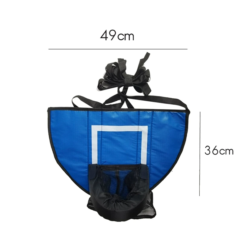 Комплект баскетбольного кольца для батута с насосом и мини-мячом баскетбольное