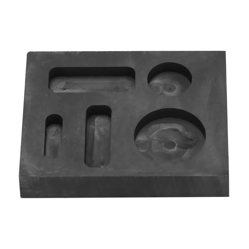 

5-In-1 Graphite Casting Ingot Mold Coin Combo Metal Casting Refining Scrap Bar For Melting Casting Refining Metal (1Pcs)