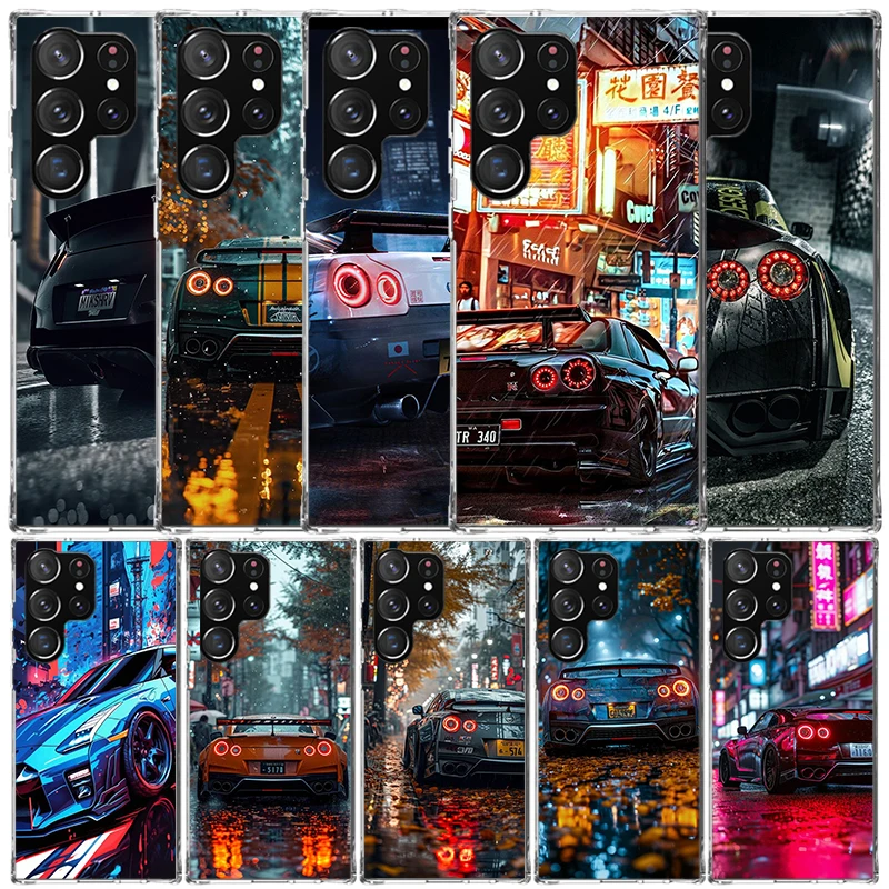 Японский JDM спортивный автомобиль GTR чехол для телефона Samsung Galaxy S22 S23 S24 Ultra S21 S20 FE S10