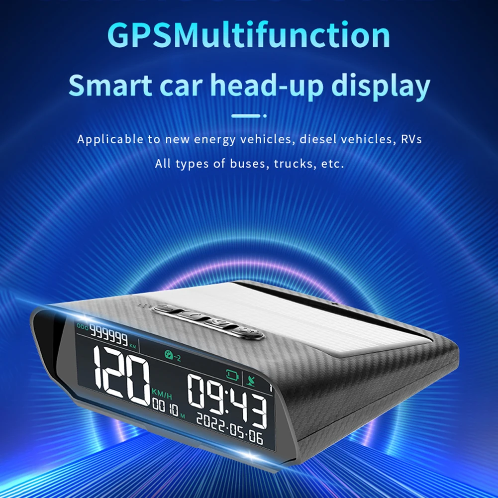 Автомобильный Мультифункциональный Умный Цифровой измеритель HUD GPS Спидометр