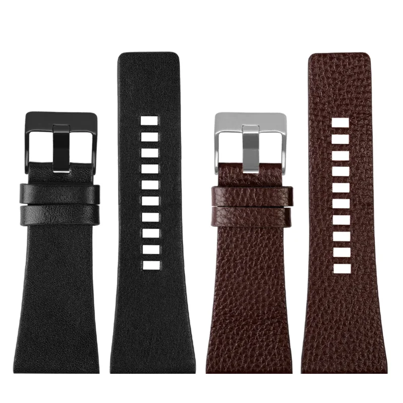 Genuine Leather Watchband for Diesel Watch Belt DZ7257 1657 4323 7314 7313 7371 Leather watch chain black 22 24 26 28 30 32mm (art.: 3920cbdeeff80) - 3920cbdeeff80
