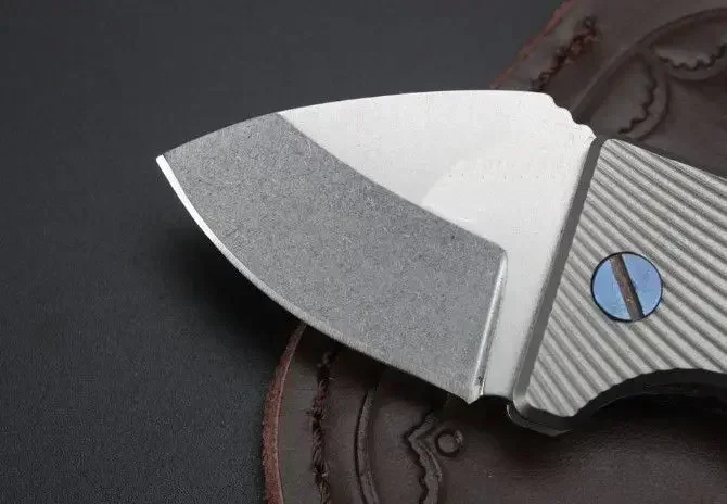 Мини-брелок Карманный складной нож D2 лезвие титановая ручка тактический