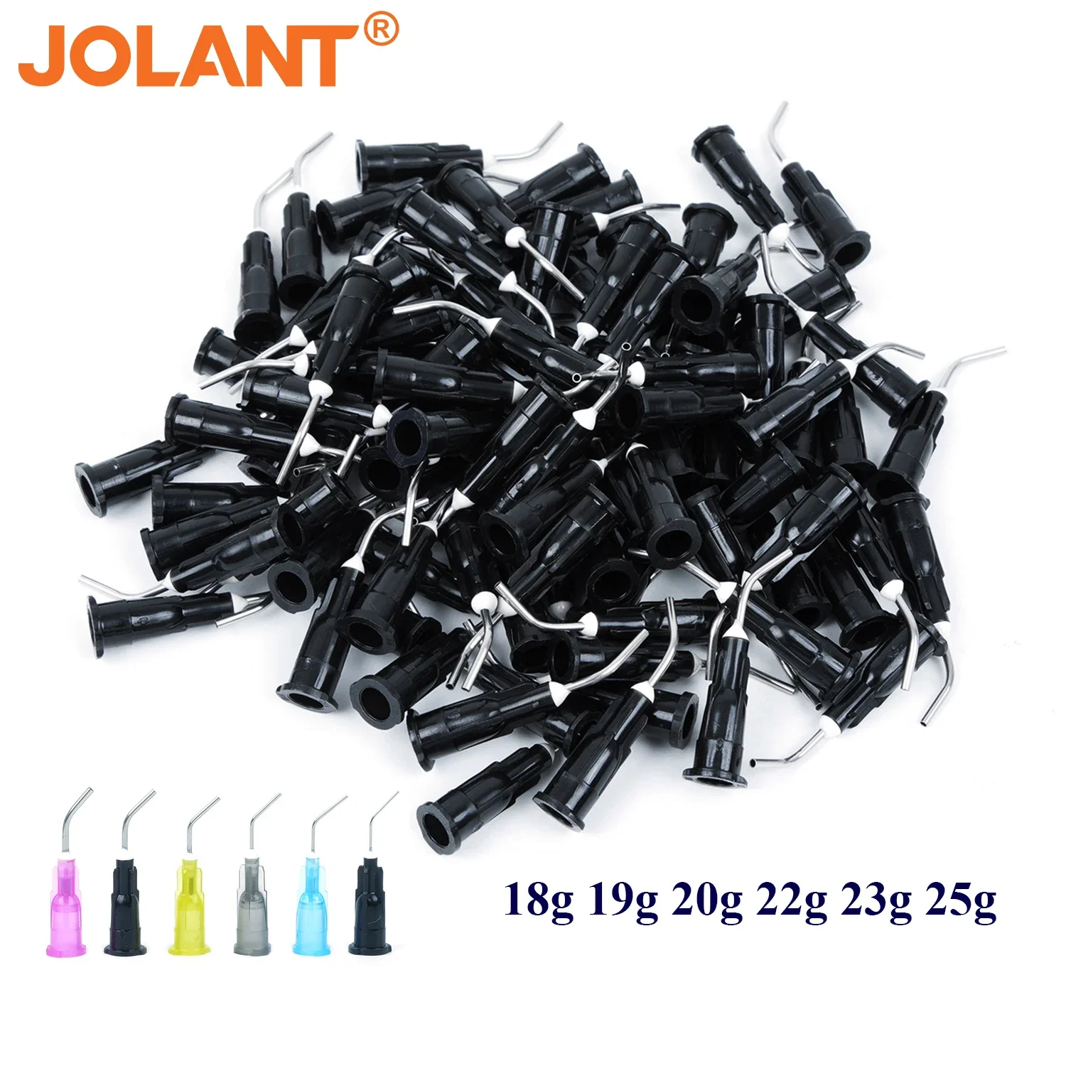 100 шт./пакет JOLANT изогнутые наконечники игл для ирригации зубов герметик расхода
