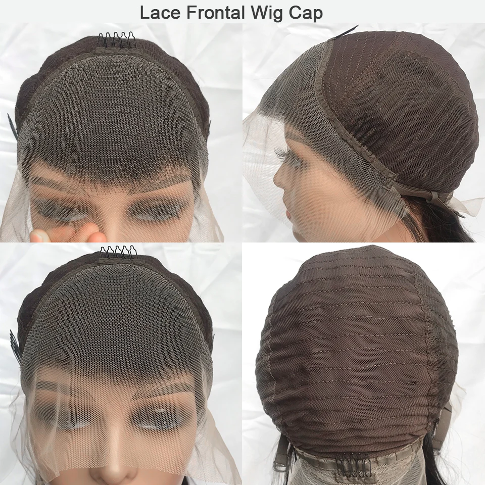 360 Full Lace Frontal Wig Human Hair Pre Plucked Transparent 13x4 Straight Lace Front Wig With Baby Hair Lace Closure Wig images - 6