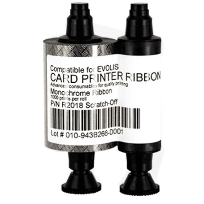 Совместимая лента R2018 с царапинами 1000 отпечатков для принтера Evolis Dualys Securion Pebble ID