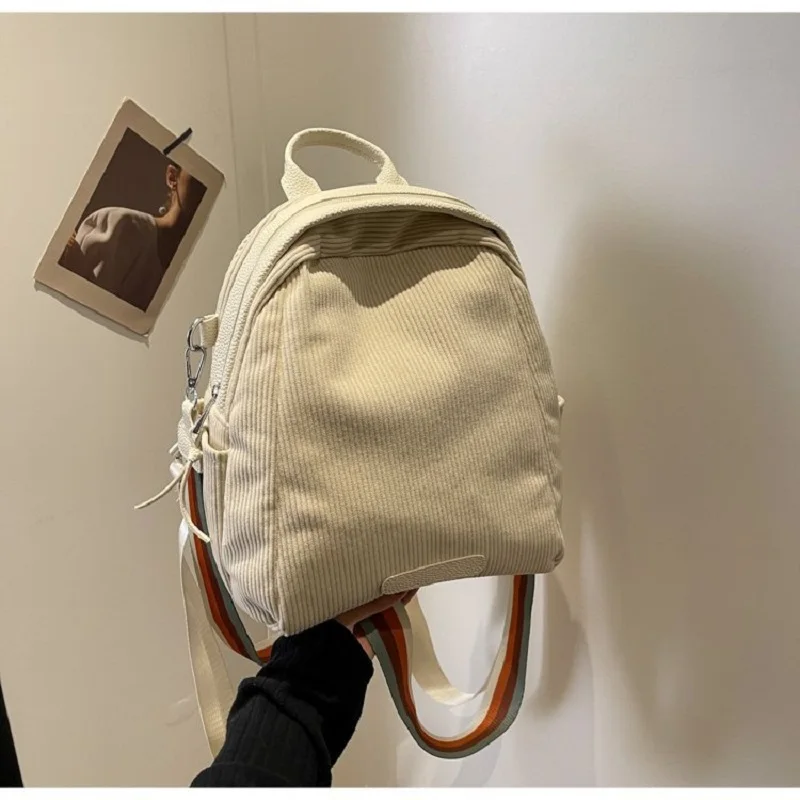 

Large Capacity Corduroy Backpack Shell Bag Backpack Women's Crossbody Bag Shoulder Bag Women's Bag