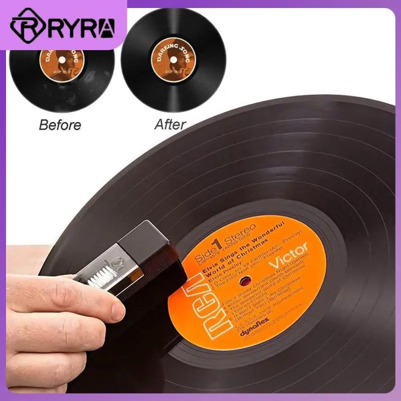 Portable Anti-static Vinyl Record Cleaning Brush Set Professional Vinyl Records Cleaning Kit Cleaning Brush Dust