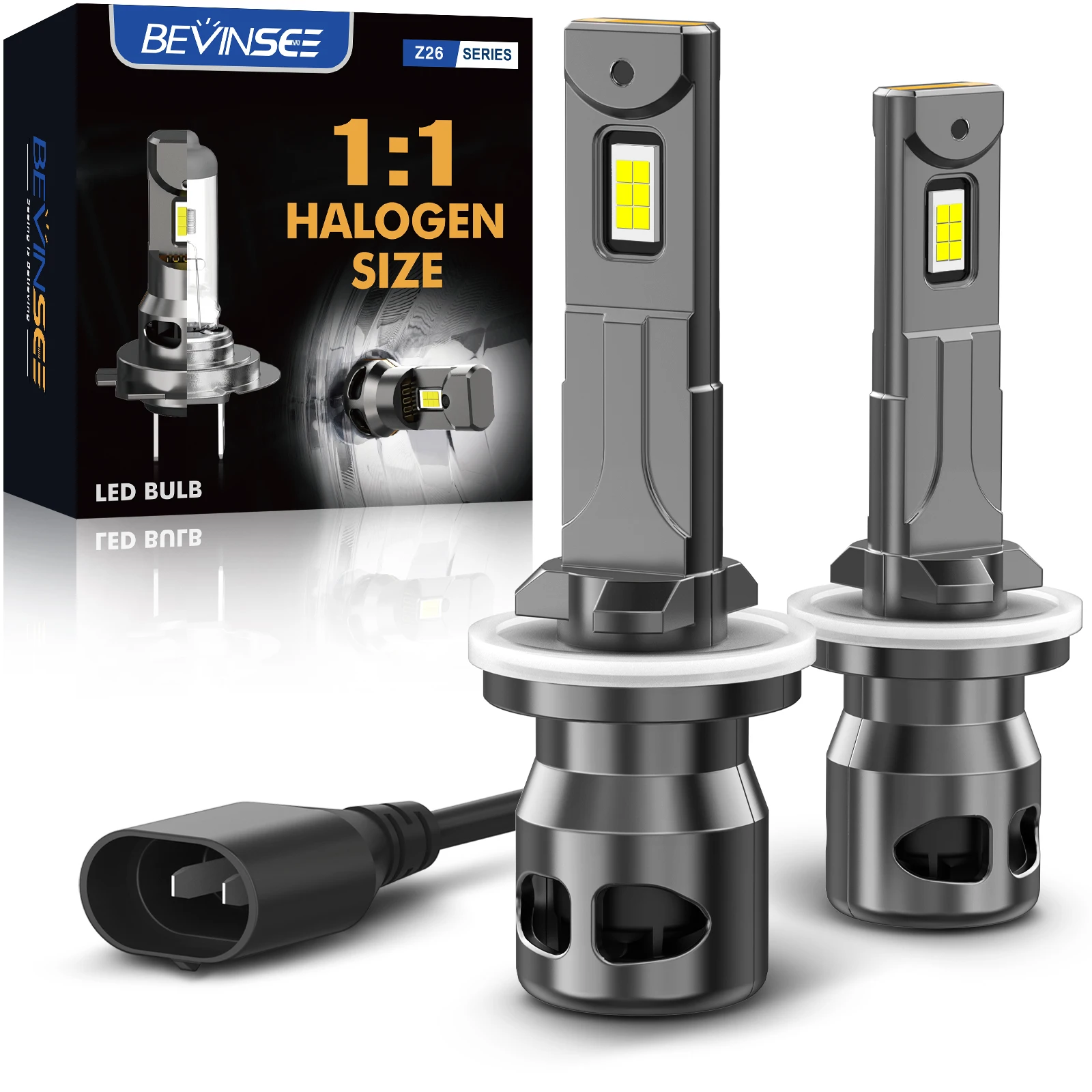 Противотуманные фары BEVINSEE 880 881 6000 лм противотуманные CANBUS H1 K мини-фары 12 В