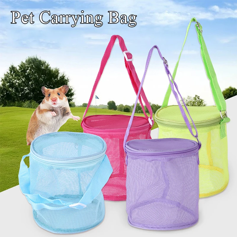 

Hamster Supplies Small Pet Out Bag Squirrel Bag Guinea Pig Nest Shoulder Bag Classic Summer Breathable Full Net Portable
