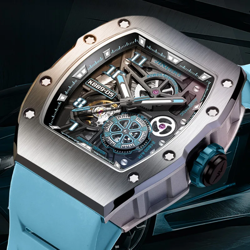 

Часы мужские механические водонепроницаемые, спортивные, с автоподзаводом