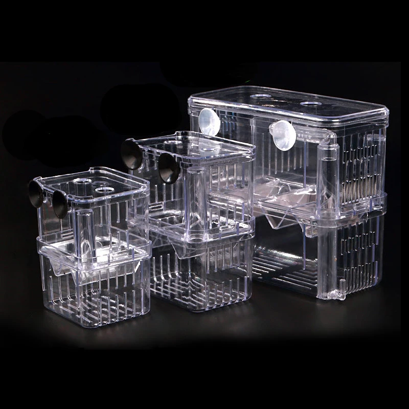 Double-layer transparent fish breeding isolation box aquarium breeder fish tank incubator fish house household