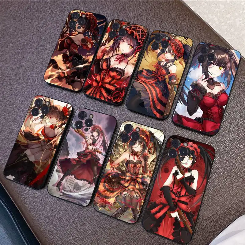 

Date a live Tokisaki Kurumi Anime Phone Case For iPhone 11 8 7 6 6S Plus X XS MAX 5 5S SE 2020 XR 11 pro DIY capa