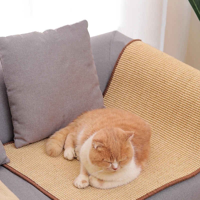 

Cat Scratch Pad Kitten Scratcher Natural Sisal Mat Board Nails Scraper Cat Scratching Post Mat Furniture Protector Pet Supplies