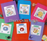 cd69 14ct cross stitch kit card package greeting card needlework counted cross stitching kits christmas gift friendly bugs