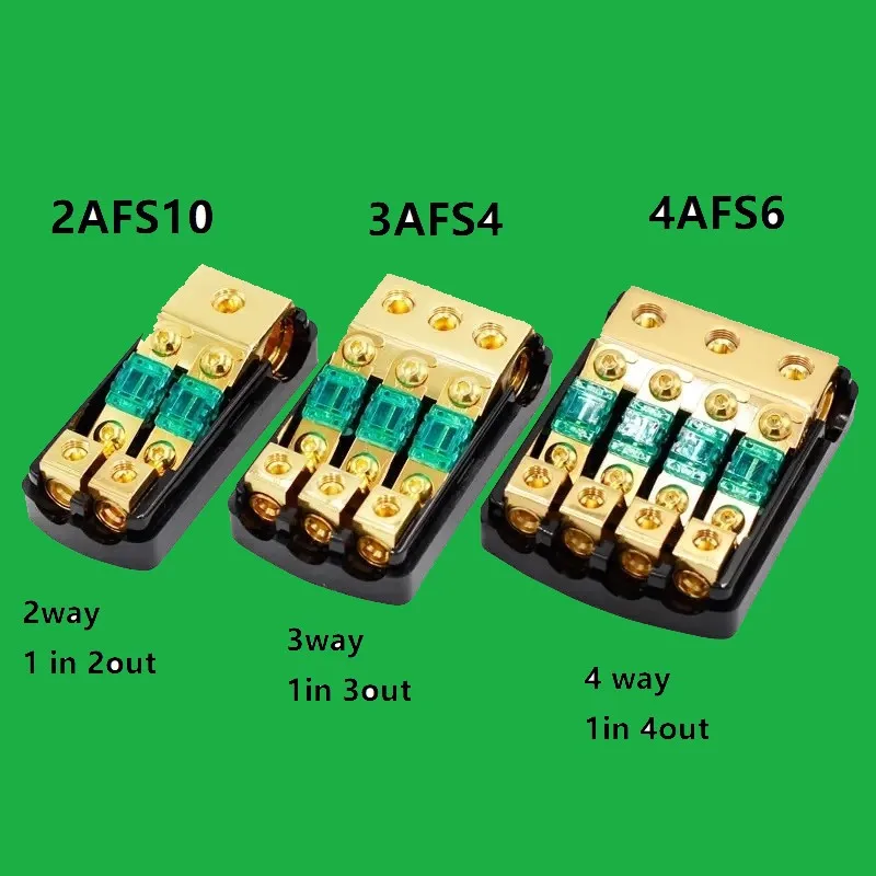 AFS Золотой плавкий предохранитель держатель аудио 0/4 Калибр до 4/8 манометр 60 А