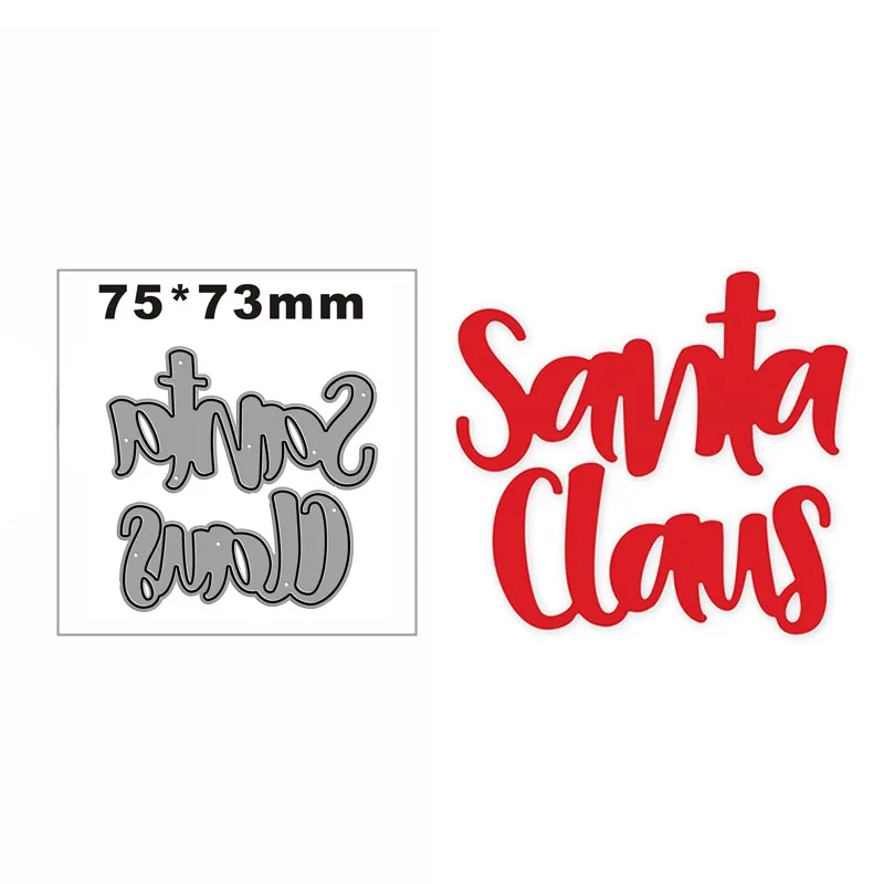 

Новый декоративный шрифт Санта-Клауса, металлическая высечка, шаблон для скрапбукинга, вырезание карты, создание фотоальбома, поделки