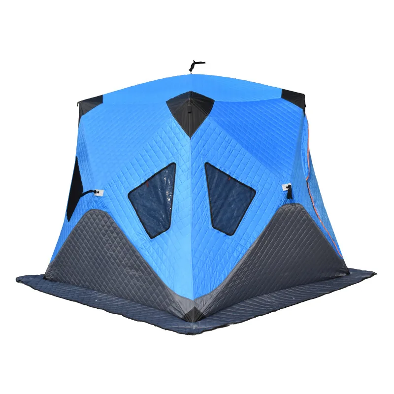 

Upgrade 3-4persons Winter Ice Fishing Tent Outdoor Camping Thickened Cotton Warm and Cold Proof Automatic Ultralarge Snow-proof