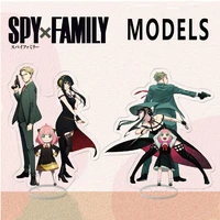 spy x family two sided transparent models forger anya yor loid anime characters desk interior decoration stand props gift 16cm
