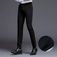 new spring and autumn style medium hot business casual mens trousers with vertical feeling and straight tube formal pants