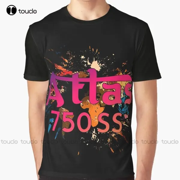 

Atlas 750 Ss Moto, Motorcycles Graphic T-Shirt Custom Aldult Teen Unisex Digital Printing Tee Shirts Fashion Tshirt Summer