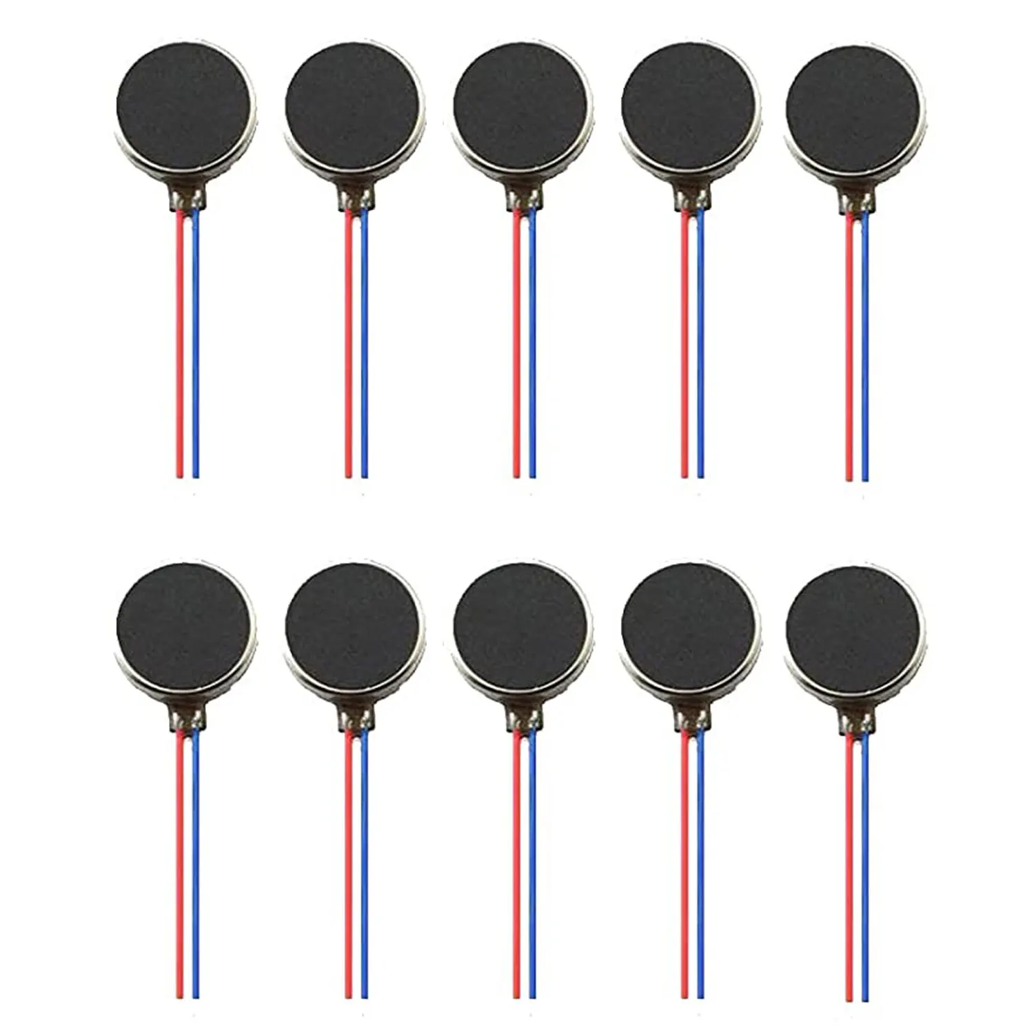 

10PCS 10mmx3mm Mini Vibration Motors DC 3V 12000rpm Flat Coin Button-Type Micro DC Vibrating Motor for Mobile Cell Phone Pager