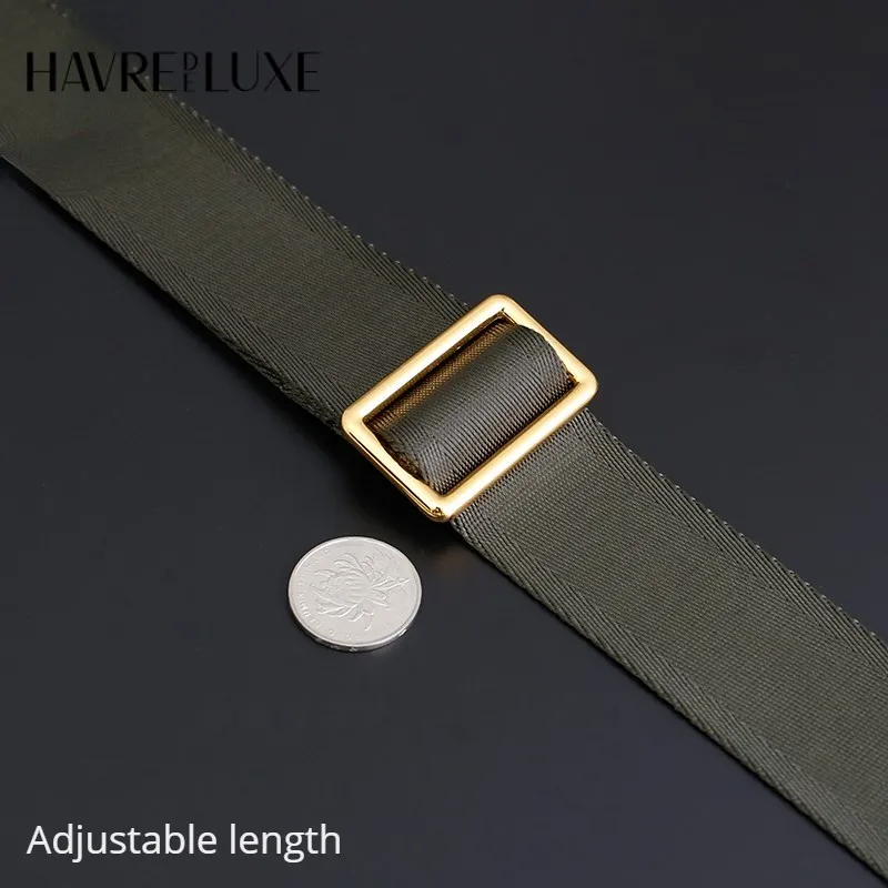 Three-in-one Shoulder Bag Adjustable Green All-match Canvas Wide Bag Belt Backpack Cross Body Strap Accessories Single Purchase