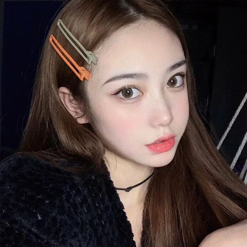 Модные заколки для волос со шпинделем ярких цветов 6/7 шт. |