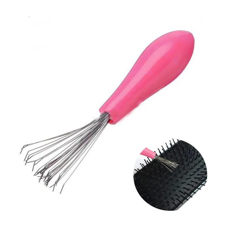 

New Mini Curly hair comb cleaning claw Brush Combs Cleaner Embedded Tool Plastic Remover Handle Hair Care Salon Styling supplies