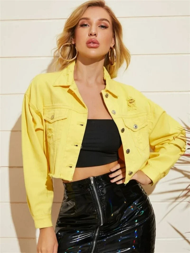 

2023 New Fashion Cropped Tops Jacket Women Long Sleeve Harajuku Winter Clothes Women Jackets Coats