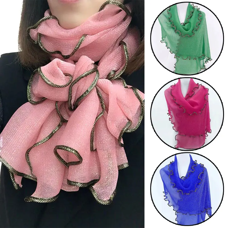 

Женские винтажные шарфы для женщин среднего и пожилого возраста модные однотонные шарфы тонкие пляжные шарфы длинные шарфы шаль