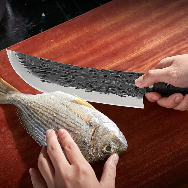 Кованый кухонный нож-Мясник 8 дюймов из нержавеющей стали для измельчения мяса