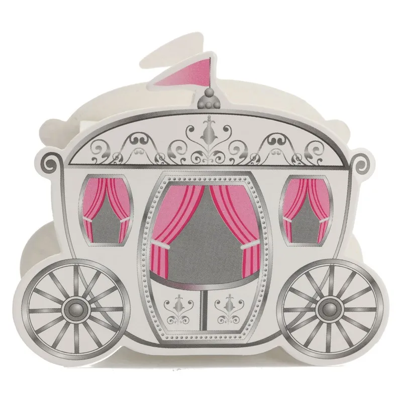 10/15 Mini Paper Pumpkin Wagon Candy Gift Box, Wedding Candy Princess Wedding Party Gift Cinderella Packaging European Style