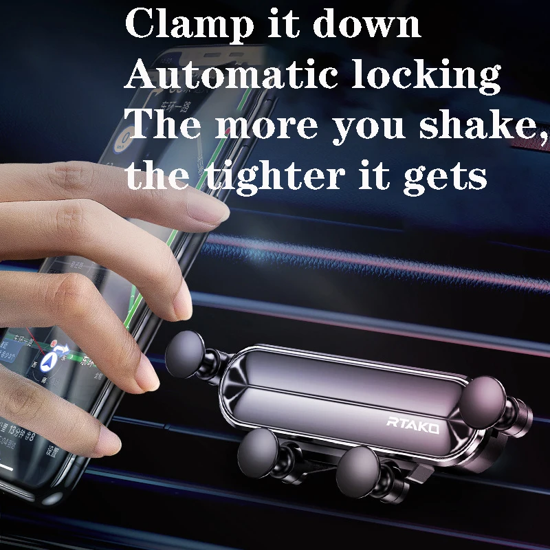 

Car phone bracket Car air outlet car support frame gravity navigation fixed suction cup driving supplies car phone holder