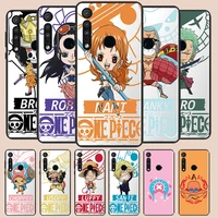 anime one piece character phone case for motorola e6 e7 one marco g8 play plus g stylus one hyper lite g9 black luxury silicone
