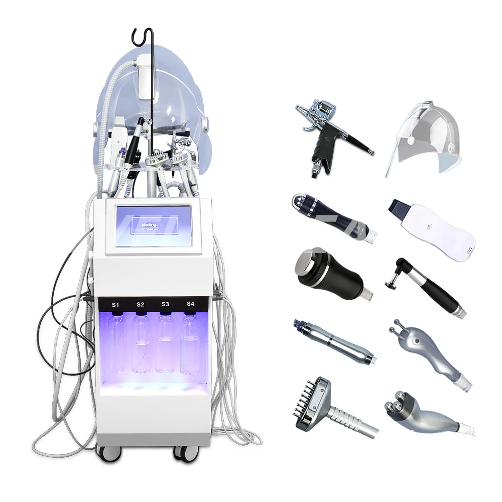 Multifunctional 11 In 1 Hydra Facial Microdermabrasion Hydro Machine For Skin Care Tightening Aqua Peeling Face Cleansing In Spa