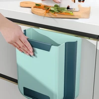 folding wall mounted trash can home kitchen bathroom trashcan strong bearing capacity portable trash can lixeira banheiro
